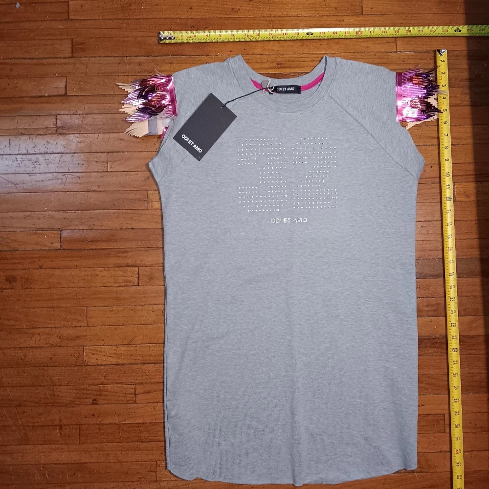 ODI ET AMI Gray Womens Sweatshirt dress